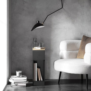 SET 2 Comodini 20x60x35 Cm Neri FBT111-SCHx2