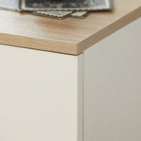 Comodino con cassetto per letto a molle 20x60x35 cm Bianco FBT111-WN