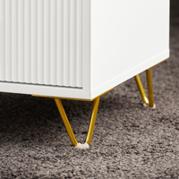 Comodini letto con cassetti Tavolino da salotto o soggiorno Tavolino telefono 40x40cm Bianco 3 cassetti FBT115-L-W