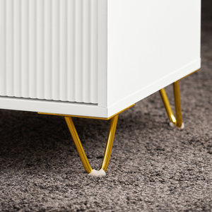 Comodini letto con cassetti Tavolino da salotto o soggiorno Tavolino telefono 40x40cm Bianco 3 cassetti FBT115-L-W