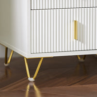 Comodini letto con cassetti Tavolino da salotto o soggiorno Tavolino telefono 40x40cm Bianco 2 cassetti FBT115-W