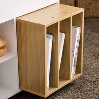 FBT134-W - Armadio per documenti, con 4 ruote, per ufficio, bianco, larghezza ca. 30 x 61 x 70 cm