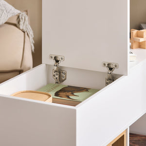 FBT134-W - Armadio per documenti, con 4 ruote, per ufficio, bianco, larghezza ca. 30 x 61 x 70 cm