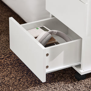 SoBuy Tavolino con ruote 75x35x61cm FBT141-W