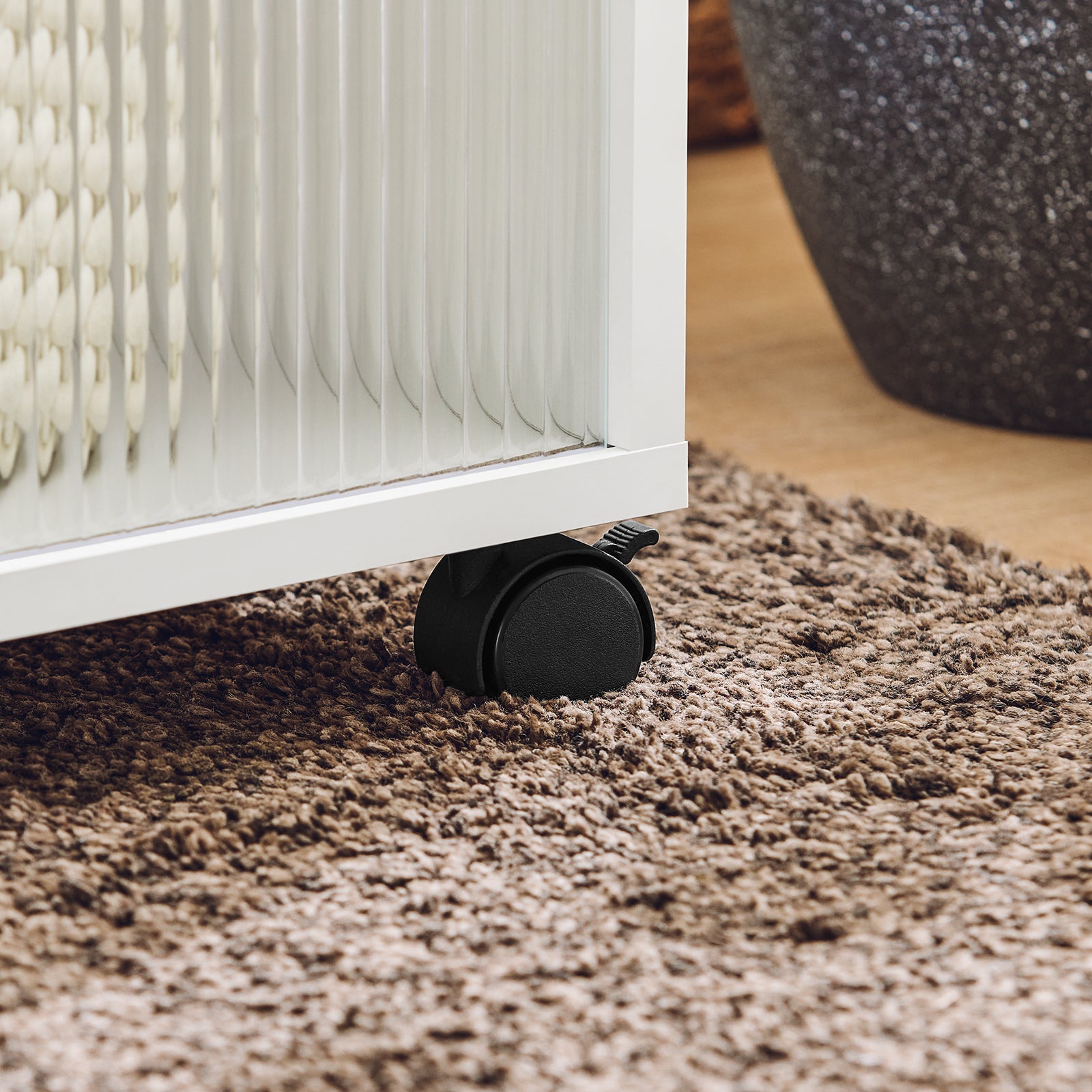 SoBuy Tavolino con ruote 75x35x61cm FBT141-W