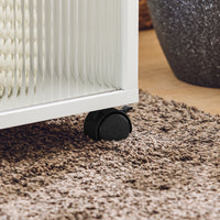 SoBuy Tavolino con ruote 75x35x61cm FBT141-W