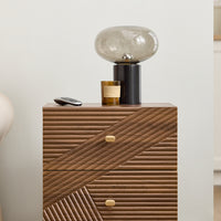 SoBuy Comodino Vintage con 2 Cassetti, Tavolino in Legno con Gambe in Legno di Gomma, Comodino per Camera da Letto, Soggiorno e Studio, Marrone, L45 × P40 × H58 cm, FBT170-N