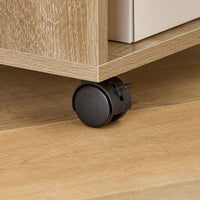 FBT34-N,Tavolino basso da salotto con ruote,Mobile multiuso