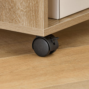 FBT34-N,Tavolino basso da salotto con ruote,Mobile multiuso