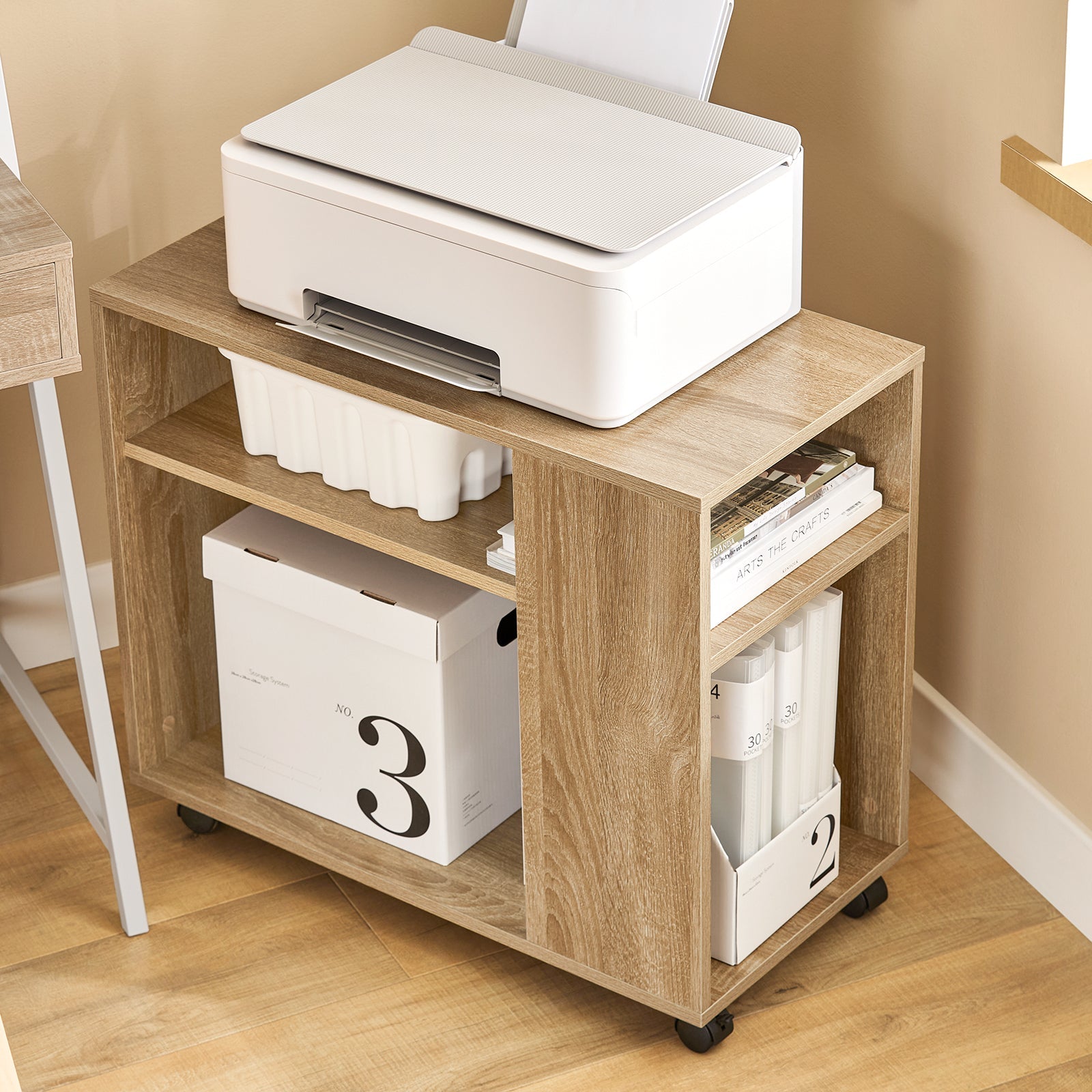 FBT34-N,Tavolino basso da salotto con ruote,Mobile multiuso