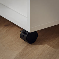 FBT34-W,Tavolino basso da salotto con ruote,Mobile multiuso