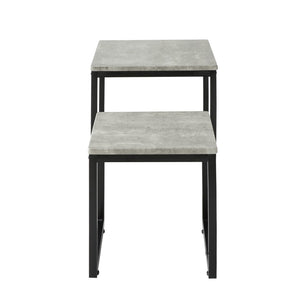 Set tavolini Soggiorno Tavolinetto da Salotto L50*P50*A50cm,Grigio FBT42-HG