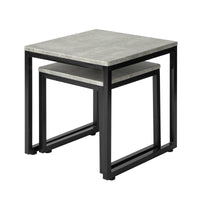 Set tavolini Soggiorno Tavolinetto da Salotto L50*P50*A50cm,Grigio FBT42-HG