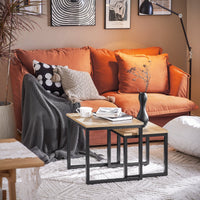 Set tavolini Soggiorno Tavolinetto da Salotto L50*P50*A50cm,Legno FBT42-N