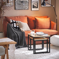 Set tavolini Soggiorno Tavolinetto da Salotto L50*P50*A50cm,Legno FBT42-N