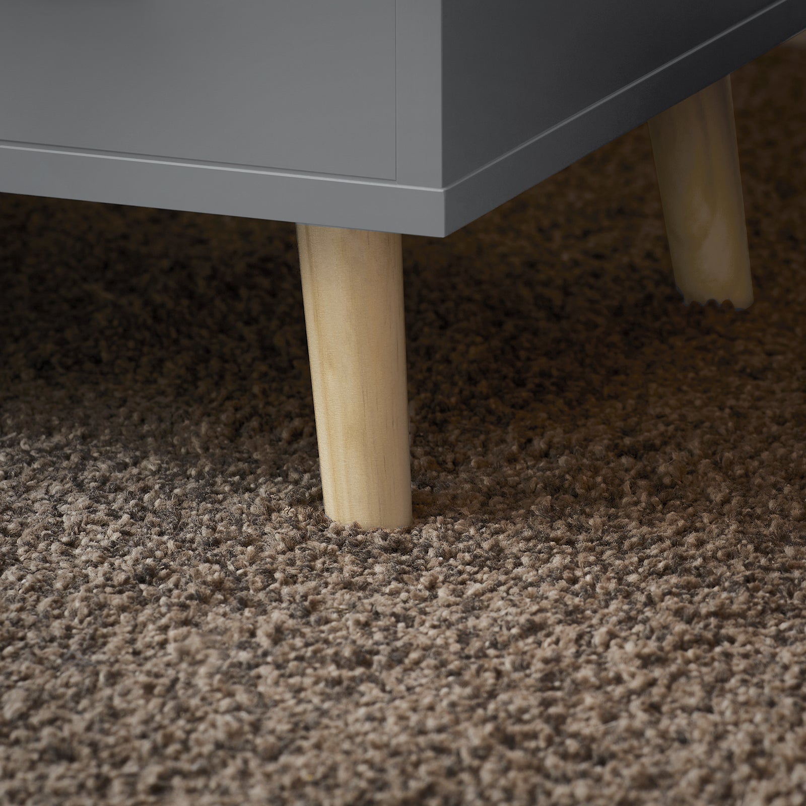 Comodino Piccolo Tavolino Divano Con 3 Cassetti Comodino Comodini L48*P40*A60cm Grigio FBT95-HG SoBuy