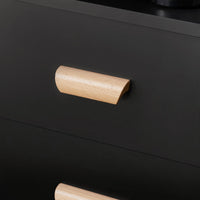 Comodino Piccolo Tavolino Divano Con 3 Cassetti Comodino Comodini L48*P40*A60cm Nero FBT95-SCH SoBuy