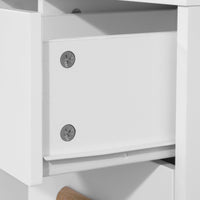 Comodino Piccolo Tavolino Divano Con 3 Cassetti Comodino Comodini L48*P40*A60cm Bianco FBT95-W SoBuy