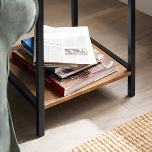 Set di 2 tavolini,Tavolino da Divano, Impilabili, Tavolino d'appoggio, FBT99-F