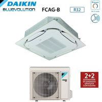 Climatizzatore Condizionatore Daikin Bluevolution a Cassetta Round Flow 18000 Btu FCAG50B R-32 Wi-Fi Optional con Griglia Standard Inclusa - Garanzia Italiana