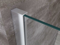 Parete doccia 8 MM Walk in Reversibile Altezza 200 CM 120 regolabile 118-120  