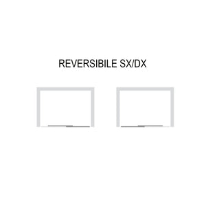 Porta doccia scorrevole slide per box nicchia due ante cristallo temprato *** misure 137-141xh190 cm stampato, confez...