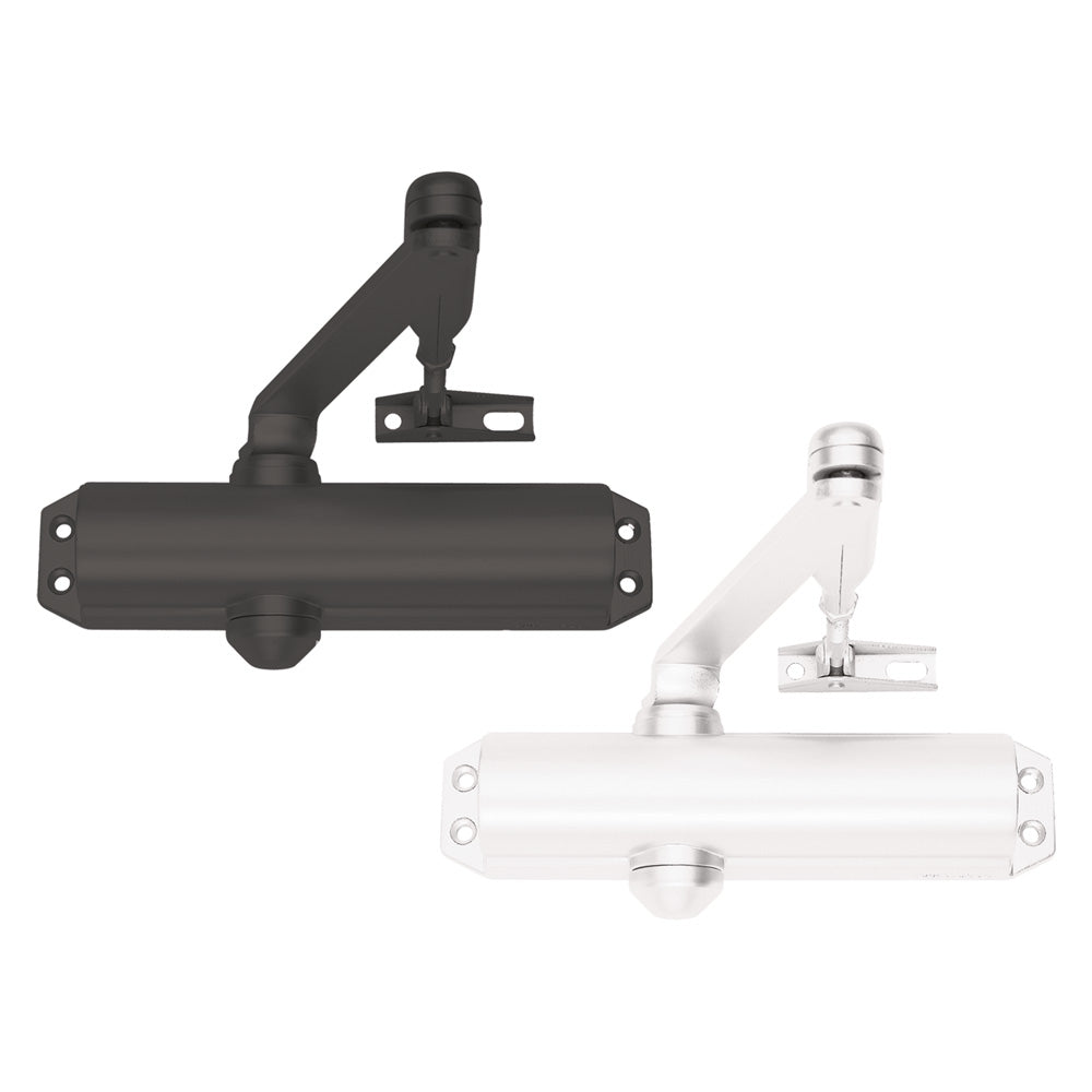 CHIUDIPORTA AEREO 'DC120' col.nero - con fermo ASSA ABLOY