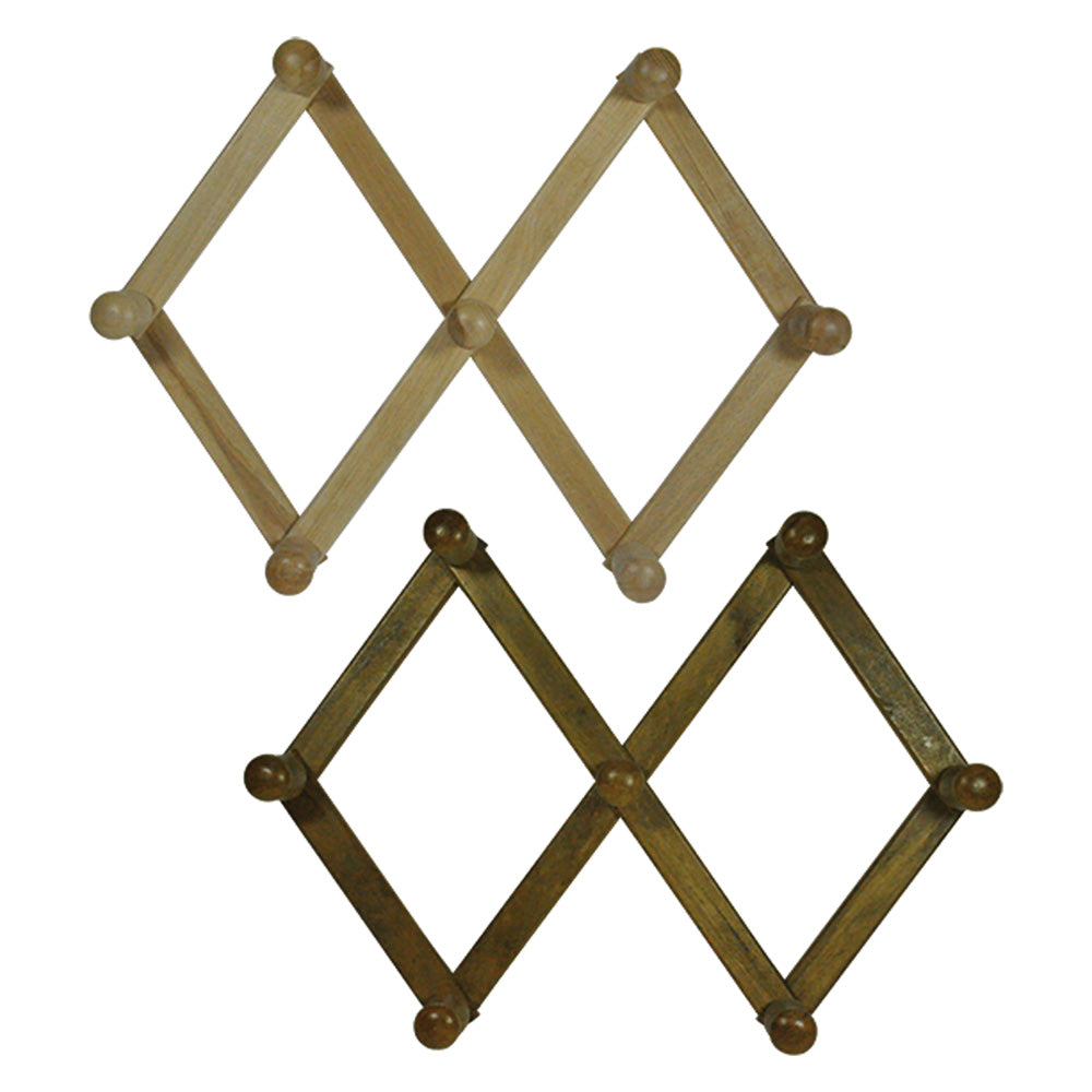 APPENDIABITO ESTENSIBILE 7 posti - legno scuro MADE IN ITALY