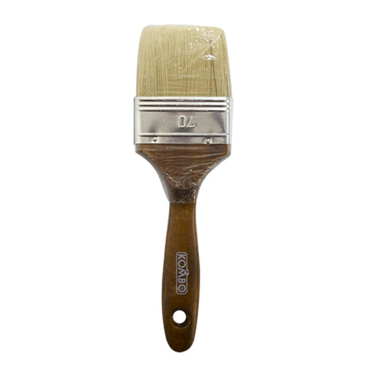 Pennello Piatto per Pitture a Muro Setola 100% Naturale ALTA QUALITA' 70mm