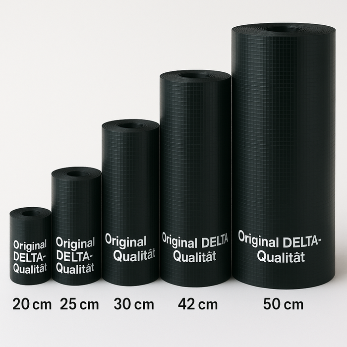 Tagliamuro delta dpc barriera antiumidità antisdrucciolo murature rotolo 25 m *** larghezza 50 cm, confezione 1