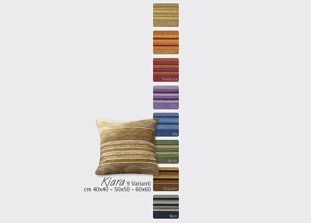 Fodera Arredo Ciniglia Disegno Kiara - 50x50 - Giallo