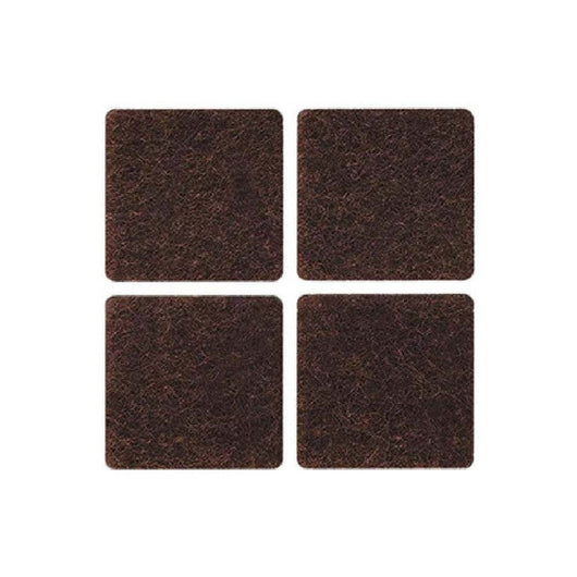 FELTRINI ADES. MM.25X25 QUADRATO MARRONE pz 10