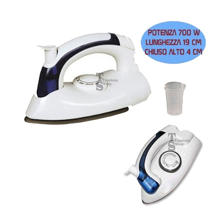 FERRO DA STIRO VIAGGIO PORTATILE 700W SPRAY VAPORE A SECCO MARE VACANZE