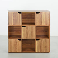 Mobile libreria soggiorno 9 cubi con ante