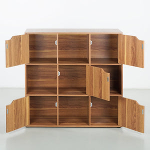 Mobile libreria soggiorno 9 cubi con ante