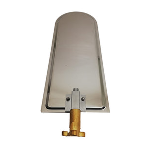 Soffione doccia a parete acciaio inox punta tonda