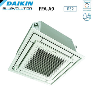 Climatizzatore Condizionatore Daikin Bluevolution Inverter Dual Split a Cassetta FFA-A 9+12 con 2MXM40A R-32 Wi-Fi Optional con Comando a Filo e Griglia Bianca 9000+12000 Garanzia Italiana