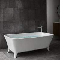 Vasca da bagno free standing hannah artificial stone bianco opaco matt *** confezione 1