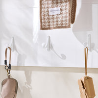 Appendiabiti da muro Portachiavi da ingresso Attaccapanni da muro Scaffale Murale Mensola Scaffale Bianco 100x70x20cm FHK36-W