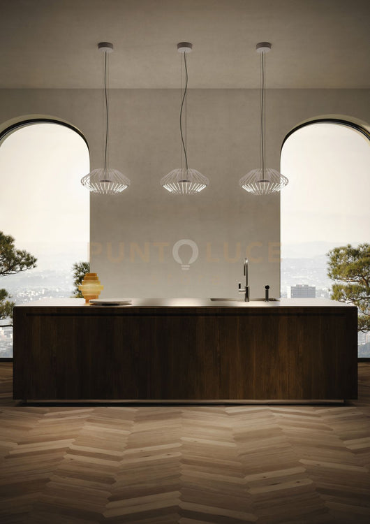 FILO LAMPADARIO A SOSPENSIONE DIAMETRO 50CM CIPRIA OPACO A LED 2700K 2460LM 36W