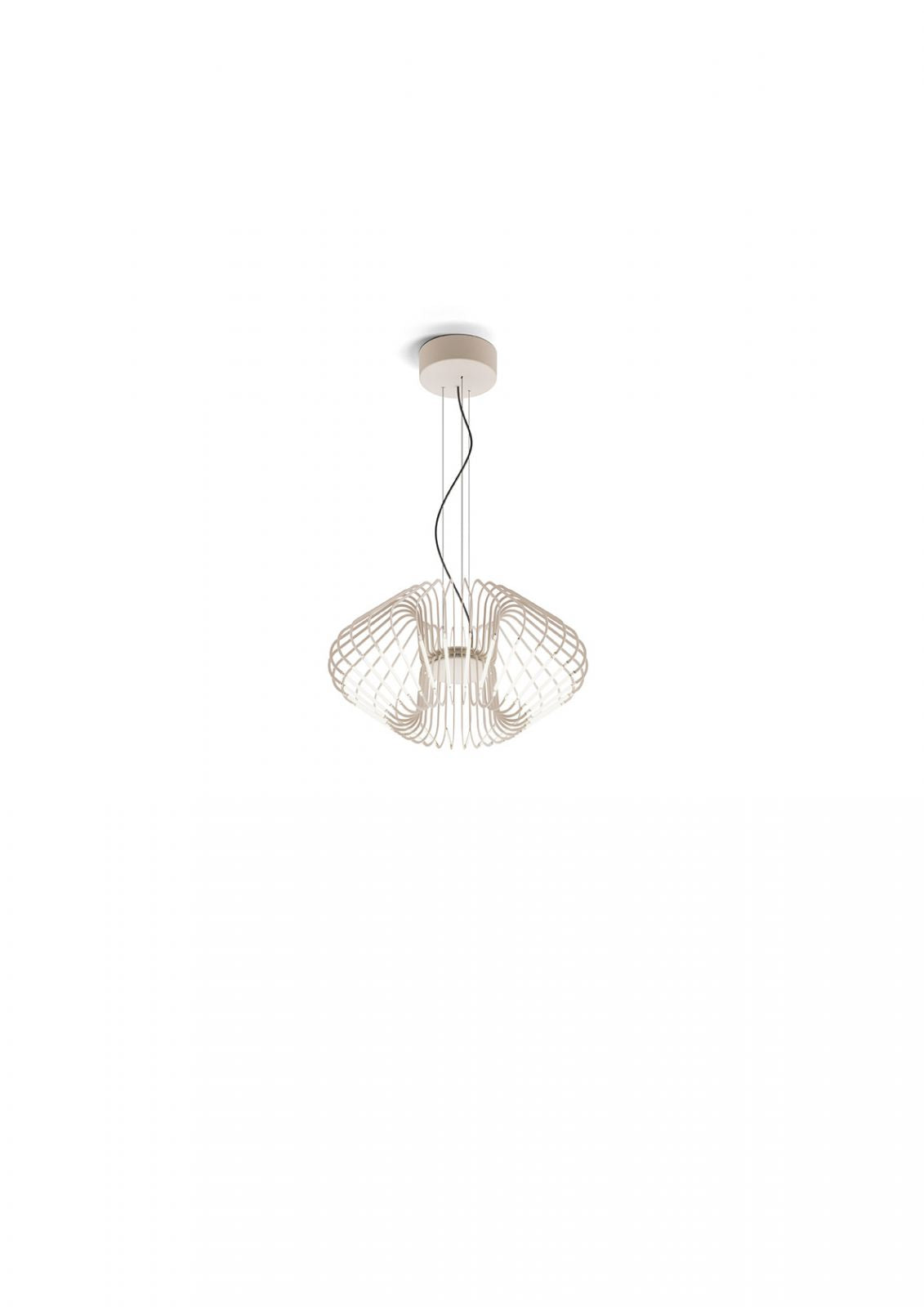 FILO LAMPADARIO A SOSPENSIONE DIAMETRO 50CM CIPRIA OPACO A LED 2700K 2460LM 36W