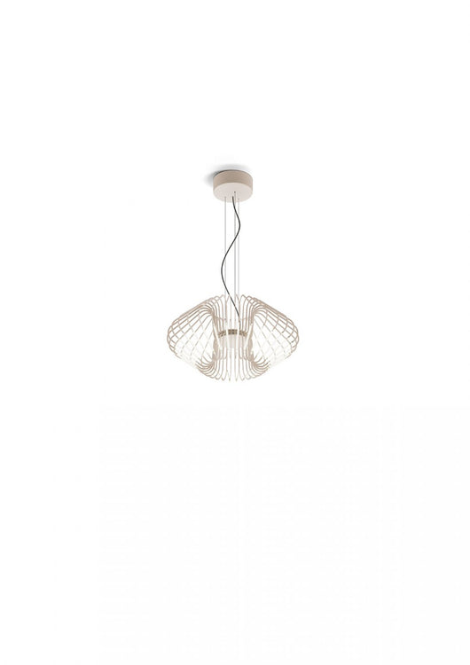 FILO LAMPADARIO A SOSPENSIONE DIAMETRO 50CM CIPRIA OPACO A LED 2700K 2460LM 36W