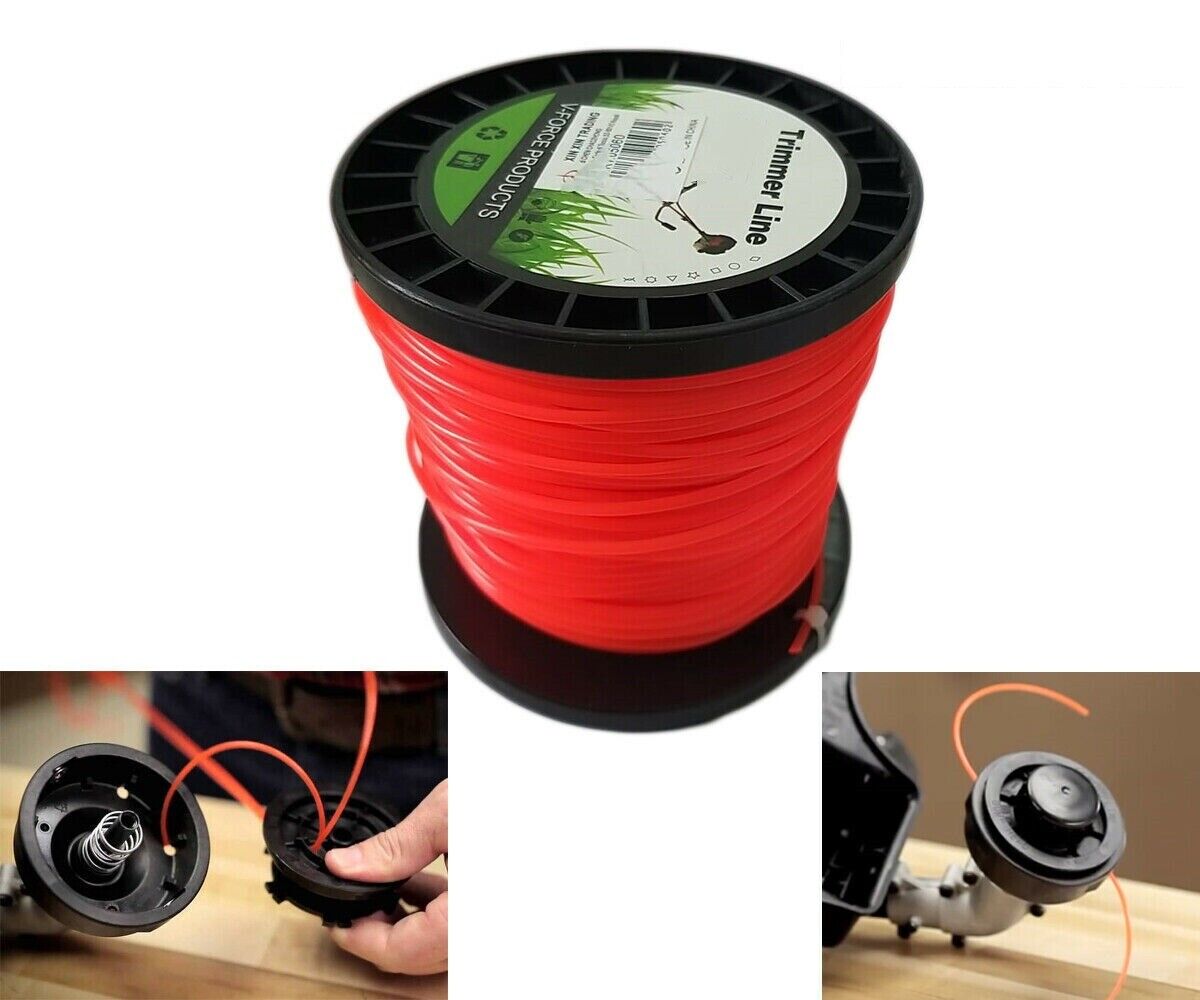 FILO PER DECESPUGLIATORE TONDO 3.0mm bobina 100mt taglaerba cavo matassa ROSSO