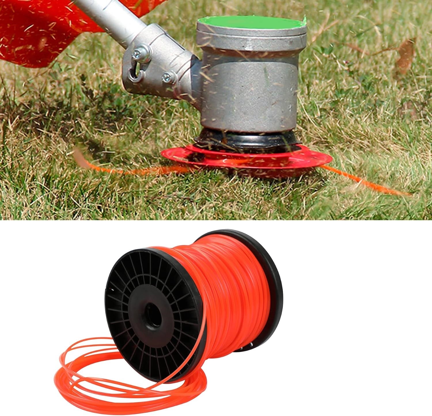 FILO PER DECESPUGLIATORE TONDO 3.0mm bobina 100mt taglaerba cavo matassa ROSSO