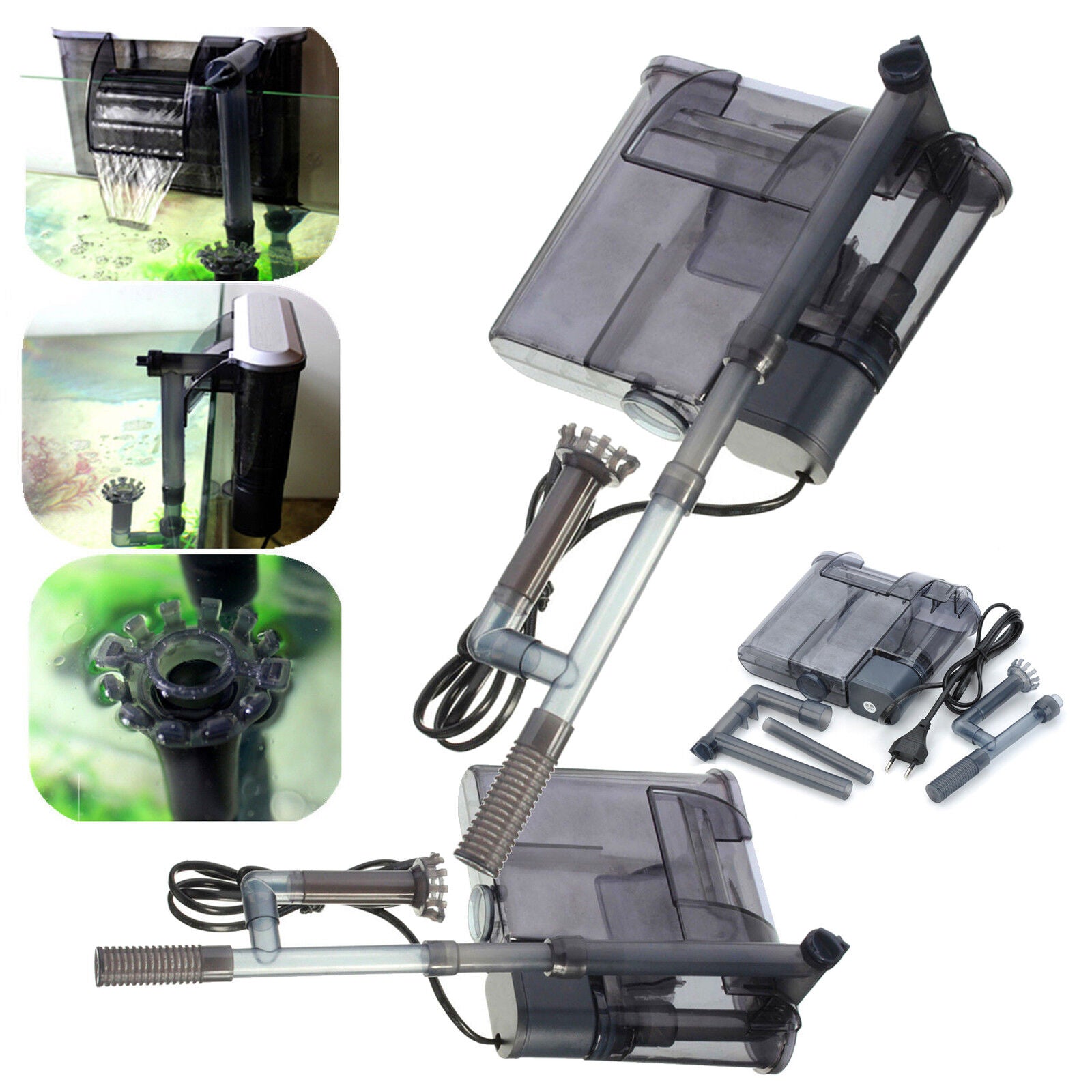 FILTRO ESTERNO PER PULIZIA ACQUARIO REGOLAZIONE FLUSSO 200L/H 3,5 W XP-09