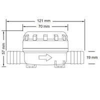 FILTRO PORTAGOMMA 13MM. 1/2' 40 MES
