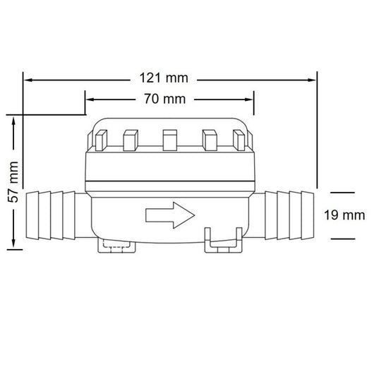 FILTRO PORTAGOMMA 13MM. 1/2' 40 MES