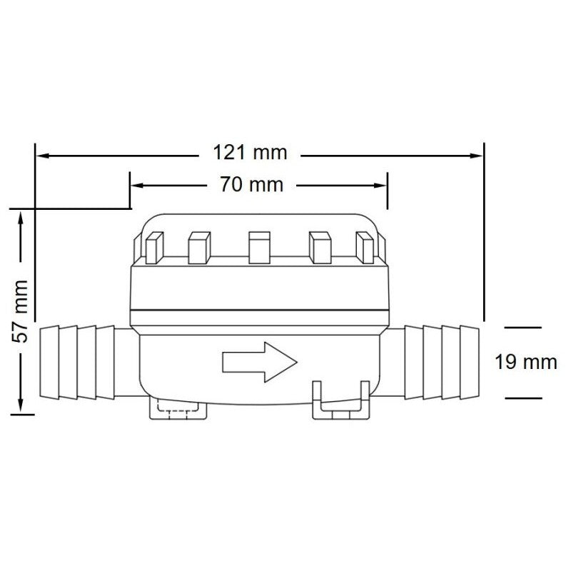 FILTRO PORTAGOMMA 3/4' 40