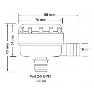 FILTRO PORTAGOMMA 3/4' 90�
