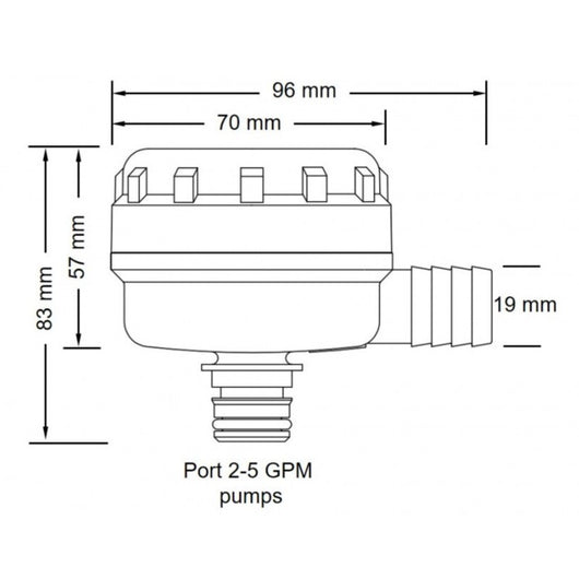 FILTRO PORTAGOMMA 3/4' 90�